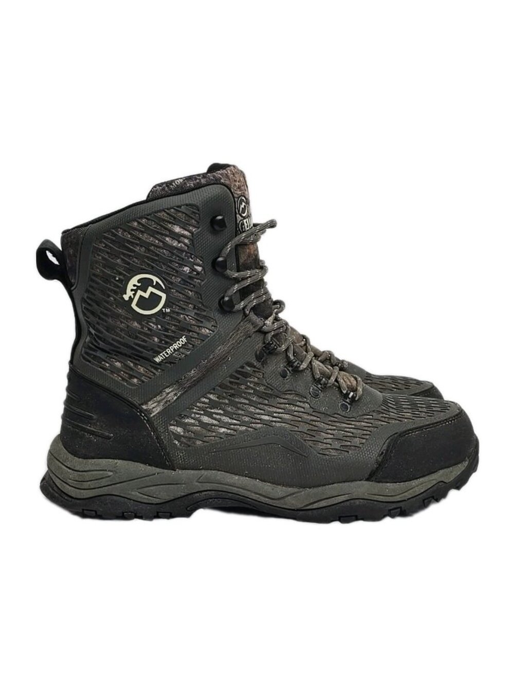 Men's Magellan Outdoors Pro Offroad Waterproof Boots Size 12D #163906 Mossy Oak - Picture 4 of 14